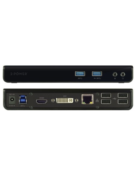 2-Power DOC0101A replicatore di porte e docking station per notebook Nero