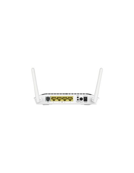 D-Link Wireless N300 ADSL2+ Modem Router DSL-2745 router wireless Gigabit Ethernet Banda singola (2.4 GHz) Bianco