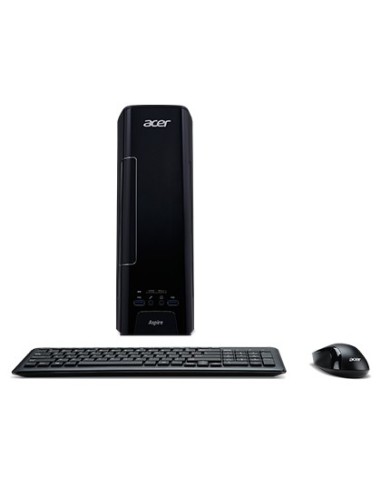 Acer Aspire XC-730 DDR3L-SDRAM J3355 Desktop Intel® Celeron® 4 GB 1000 GB HDD Windows 10 Home PC Nero