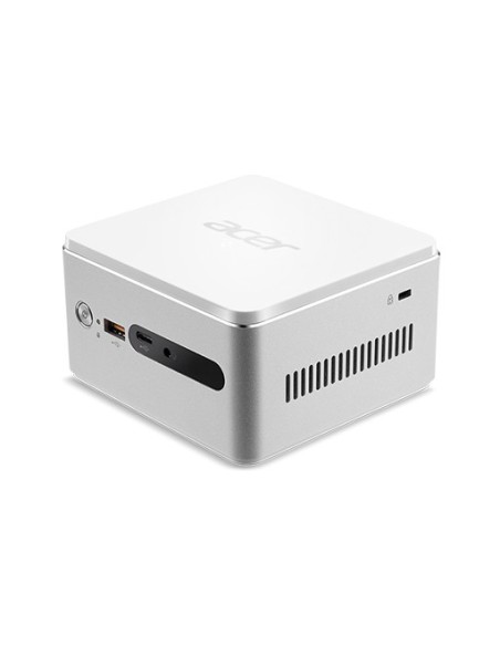 Acer Revo RN76 DDR4-SDRAM 3865U mini PC Intel® Celeron® 4 GB 64 GB SSD Windows 10 Home Argento, Bianco