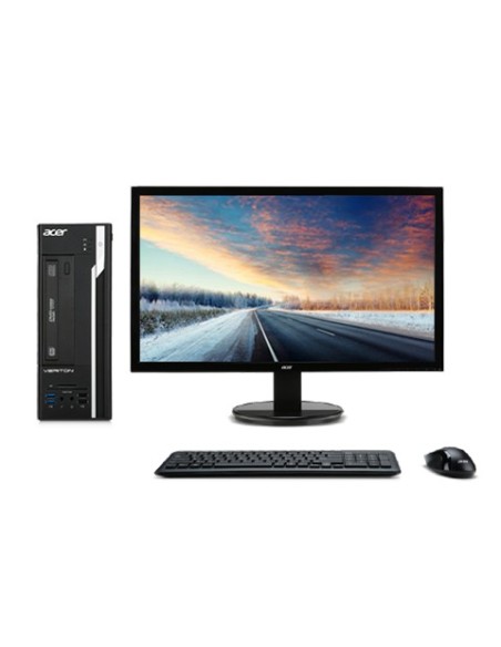 Acer Veriton X X2640G DDR4-SDRAM i3-6100 Intel® Core™ i3 4 GB 1000 GB HDD Windows 10 Pro PC Nero