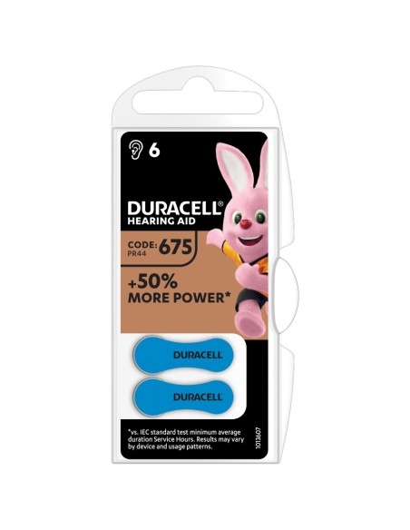 Duracell DU81 batteria per uso domestico Batteria monouso 675 Zinco-aria