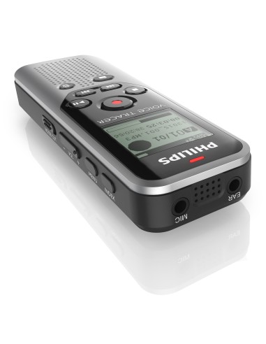 Philips Voice Tracer 1200 Memoria interna e scheda di memoria Nero, Argento