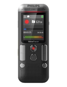 Philips DVT2710 dittafono Memoria interna e scheda di memoria Antracite, Cromo