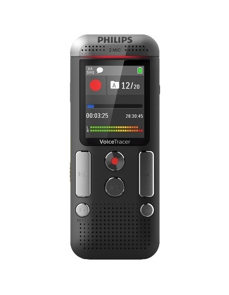 Philips DVT2710 dittafono Memoria interna e scheda di memoria Antracite, Cromo