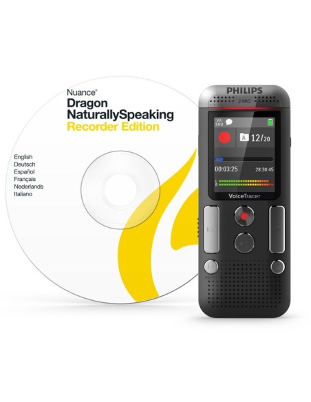 Philips DVT2710 dittafono Memoria interna e scheda di memoria Antracite, Cromo