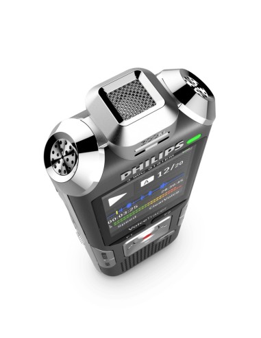 Philips Voice Tracer DVT6010 Flash card Antracite, Argento