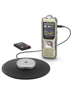 Philips DVT8010 00 dittafono Memoria interna e scheda di memoria Champagne, Argento