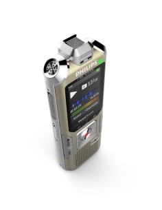 Philips DVT8010 00 dittafono Memoria interna e scheda di memoria Champagne, Argento 2