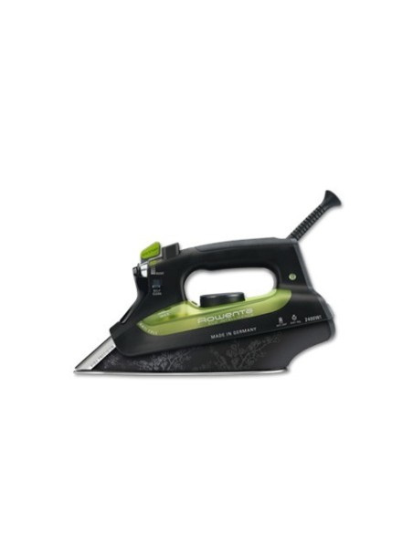 Rowenta DW6010 ferro da stiro Ferro da stiro a secco e a vapore Piastra Microsteam 400 2400 W Nero, Verde