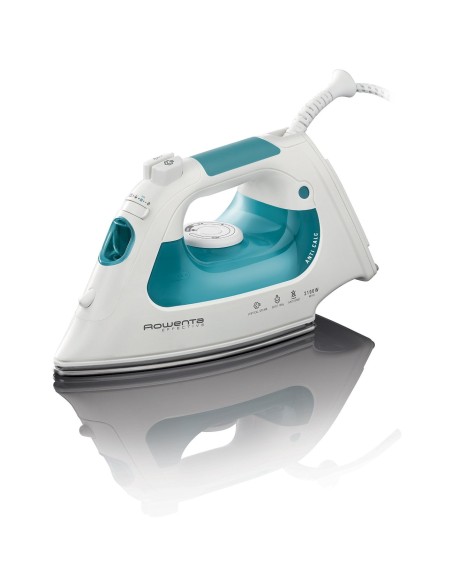 Rowenta DX1411 ferro da stiro Ferro da stiro a secco e a vapore Acciaio inossidabile 2100 W Blu, Bianco