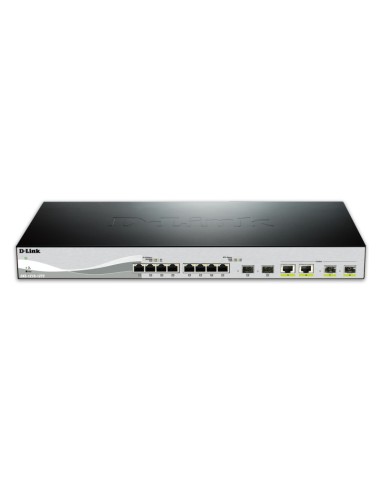 D-Link DXS-1210-12TC switch di rete Gestito L2 10G Ethernet (100 1000 10000) 1U Nero, Argento
