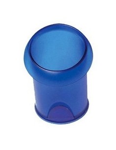 Fellowes Leonardi portapenne Plastica Blu, Trasparente