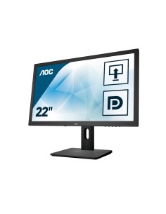 AOC 75 Series E2275PWQU Monitor PC 54,6 cm (21.5") 1920 x 1080 Pixel Full HD LED Nero