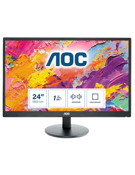 AOC 70 Series E2470SWH LED display 61 cm (24") 1920 x 1080 Pixel Full HD LCD Nero