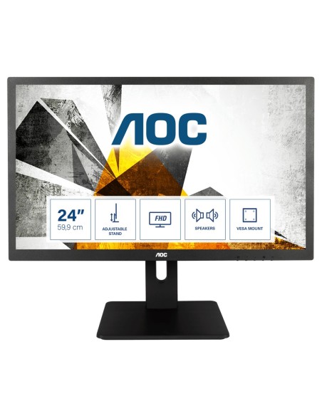 AOC 75 Series E2475PWJ Monitor PC 61 cm (24") 1920 x 1080 Pixel Full HD LCD Nero