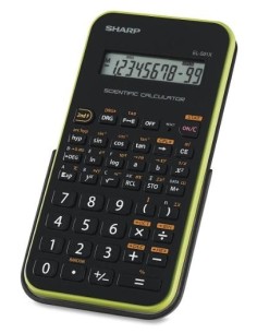 Sharp EL-501XBGR calcolatrice Tasca Calcolatrice scientifica Nero, Verde