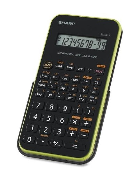 Sharp EL-501XBGR calcolatrice Tasca Calcolatrice scientifica Nero, Verde