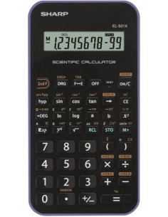 Sharp EL-501XBVL calcolatrice Tasca Calcolatrice scientifica Nero