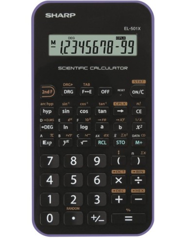 Sharp EL-501XBVL calcolatrice Tasca Calcolatrice scientifica Nero