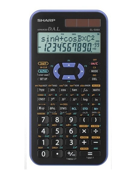 Sharp EL-506XB calcolatrice Tasca Calcolatrice scientifica Nero, Viola