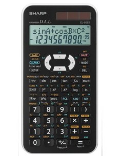 Sharp EL-506XB calcolatrice Tasca Calcolatrice scientifica Nero, Bianco