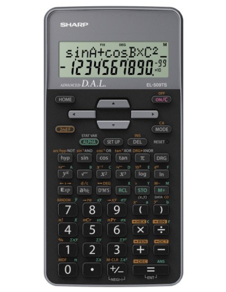 Sharp EL-509TS calcolatrice Tasca Calcolatrice scientifica Nero, Grigio