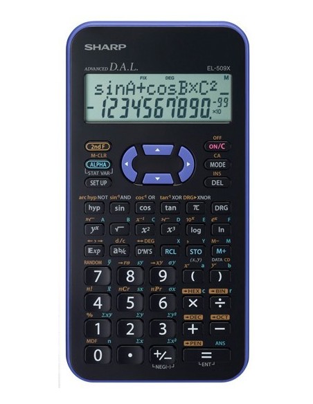 Sharp EL-509XB calcolatrice Tasca Calcolatrice scientifica Nero, Viola