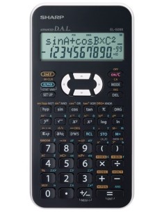 Sharp EL-509XB calcolatrice Tasca Calcolatrice scientifica Nero, Bianco