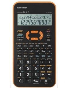 Sharp EL-509XB calcolatrice Tasca Calcolatrice scientifica Nero, Arancione