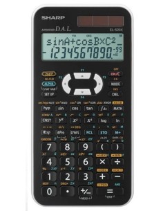 Sharp EL-520XB calcolatrice Tasca Calcolatrice scientifica Nero, Giallo