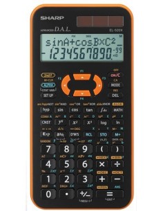 Sharp EL-520XB calcolatrice Tasca Calcolatrice scientifica Nero, Arancione