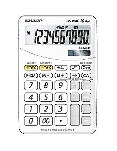 Sharp EL-332B-WH calcolatrice Desktop Calcolatrice finanziaria Bianco