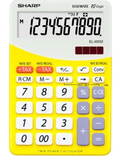 Sharp EL-M332BYL calcolatrice Tasca Calcolatrice di base Giallo