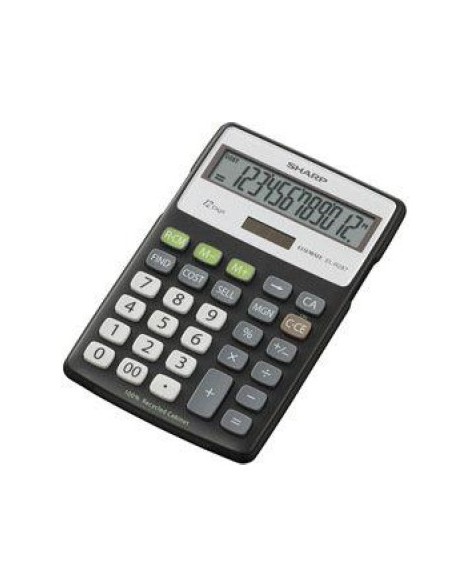 Sharp EL-R287BBK calcolatrice Desktop Nero