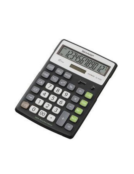 Sharp EL-R297BBK calcolatrice Desktop Nero