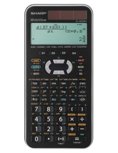 Sharp EL-W506XB-SL calcolatrice Tasca Calcolatrice scientifica Nero, Argento
