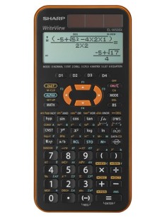 Sharp EL-W506XB-YL calcolatrice Tasca Calcolatrice scientifica Nero, Arancione
