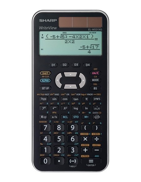 Sharp EL-W531XGB-SL calcolatrice Tasca Calcolatrice scientifica Nero, Argento