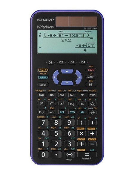 Sharp EL-W531XGB-VL calcolatrice Tasca Calcolatrice scientifica Nero, Viola