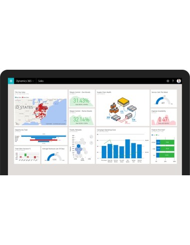 Microsoft Dynamics 365 For Sales, Sngl, License Software Assurance Pack, OLV, 1 License, Level C, UsrCAL Client Access License