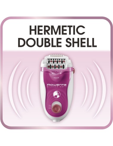 Rowenta Silence Soft EP5660 Epilatore, 24 pinzette, Rosa e Bianco