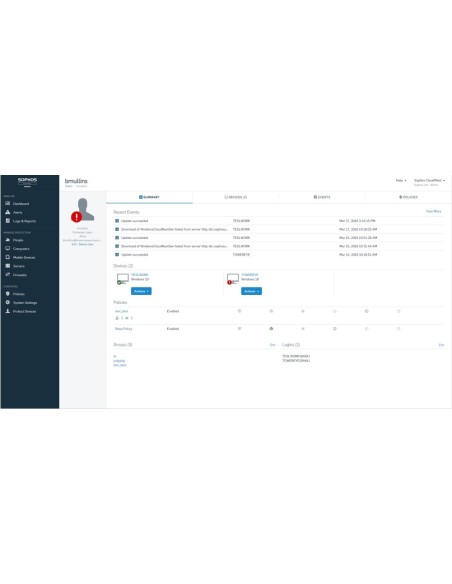 Sophos Endpoint Protection Standard Governativa (GOV) 1 licenza e Competitive Upgrade 3 anno i