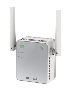 Netgear EX2700-100PES moltiplicatore di rete Ripetitore di rete Bianco