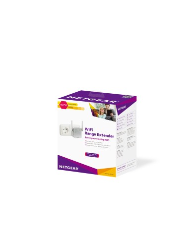 NETGEAR EX3700-100PES moltiplicatore di rete Bianco