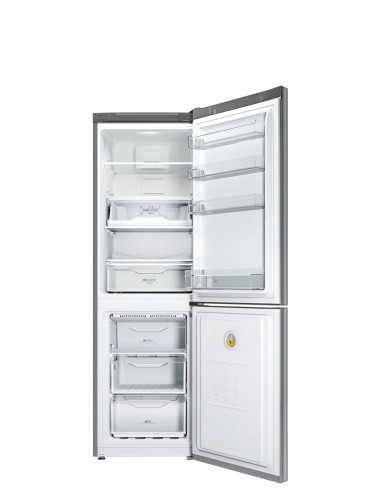 Indesit LI80 FF2O X B frigorifero con congelatore Libera installazione 301 L Grigio, Acciaio inossidabile