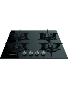 Indesit PR 642  I(BK) piano cottura Nero Da incasso 58 cm Gas 4 Fornello(i)