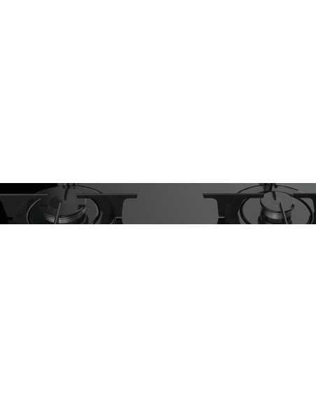 Indesit PR 642  I(BK) piano cottura Nero Da incasso 58 cm Gas 4 Fornello(i)
