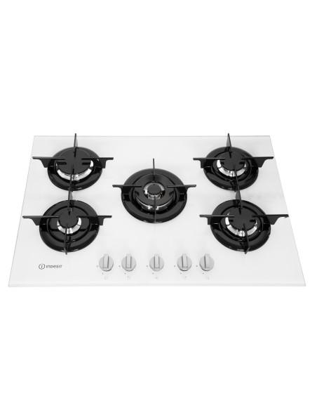 Indesit PR 752 W I(WH) piano cottura Bianco Da incasso 75 cm Gas 5 Fornello(i)