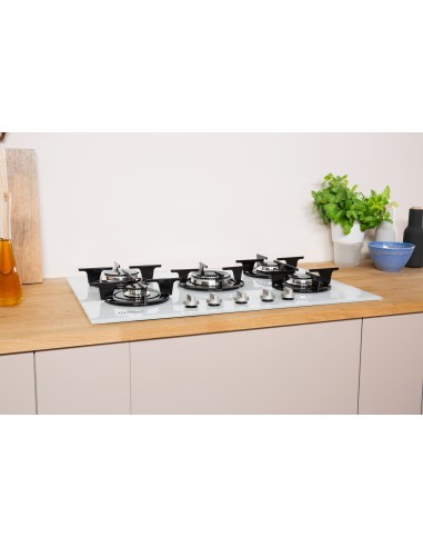 Indesit PR 752 W I(WH) piano cottura Bianco Da incasso 75 cm Gas 5 Fornello(i)